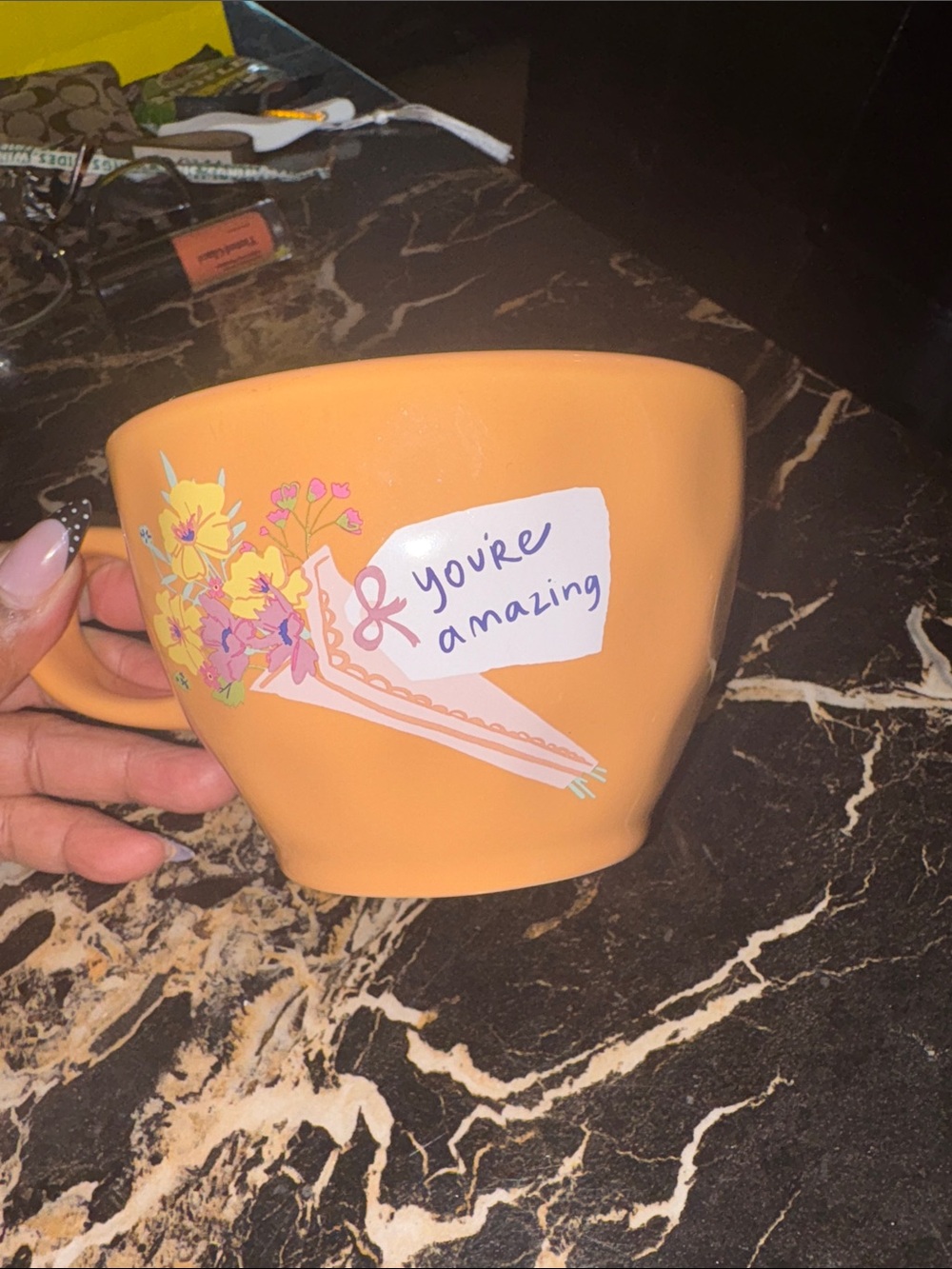 Threshold Peach Ceramic Accent Mug